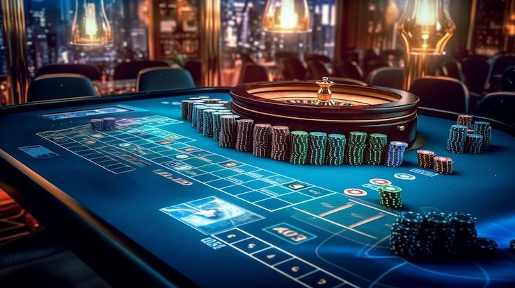 Tampilan hadiah aa666 di layar neon